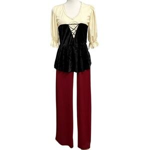 Tavern Lady Dress Costume With Attached Corset Women Size 4-6 NEW WITH TAGS